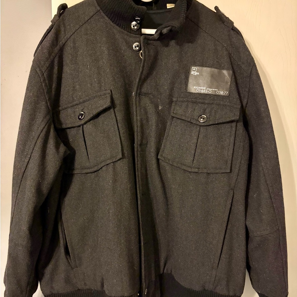 Vintage Rocawear Black Military Field Jacket